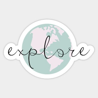 Explore, Love for Travel Sticker